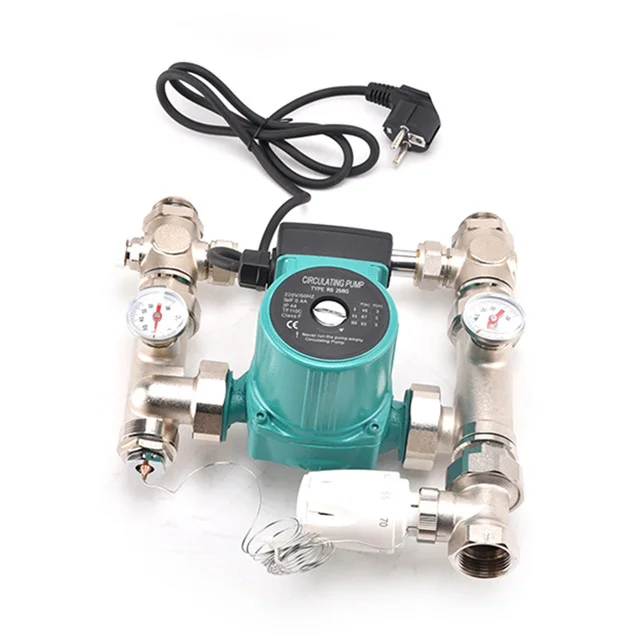 China wholesale manufacturer Floor Heating Systems Mix water center brass control heating system