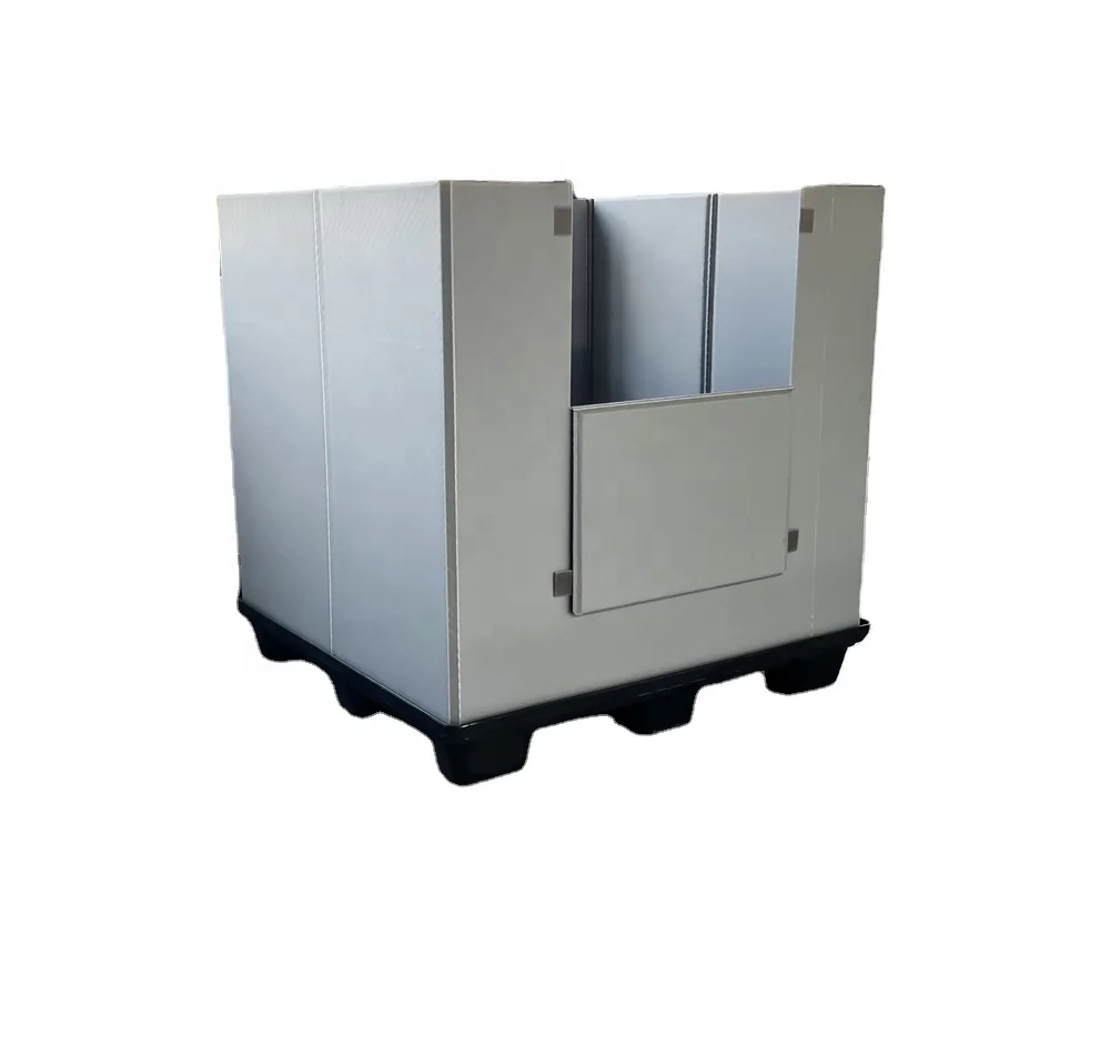 Полипропиленовый гофрированный складной ящик 1200x1000x1150 мм индивидуальная высота пластиковый