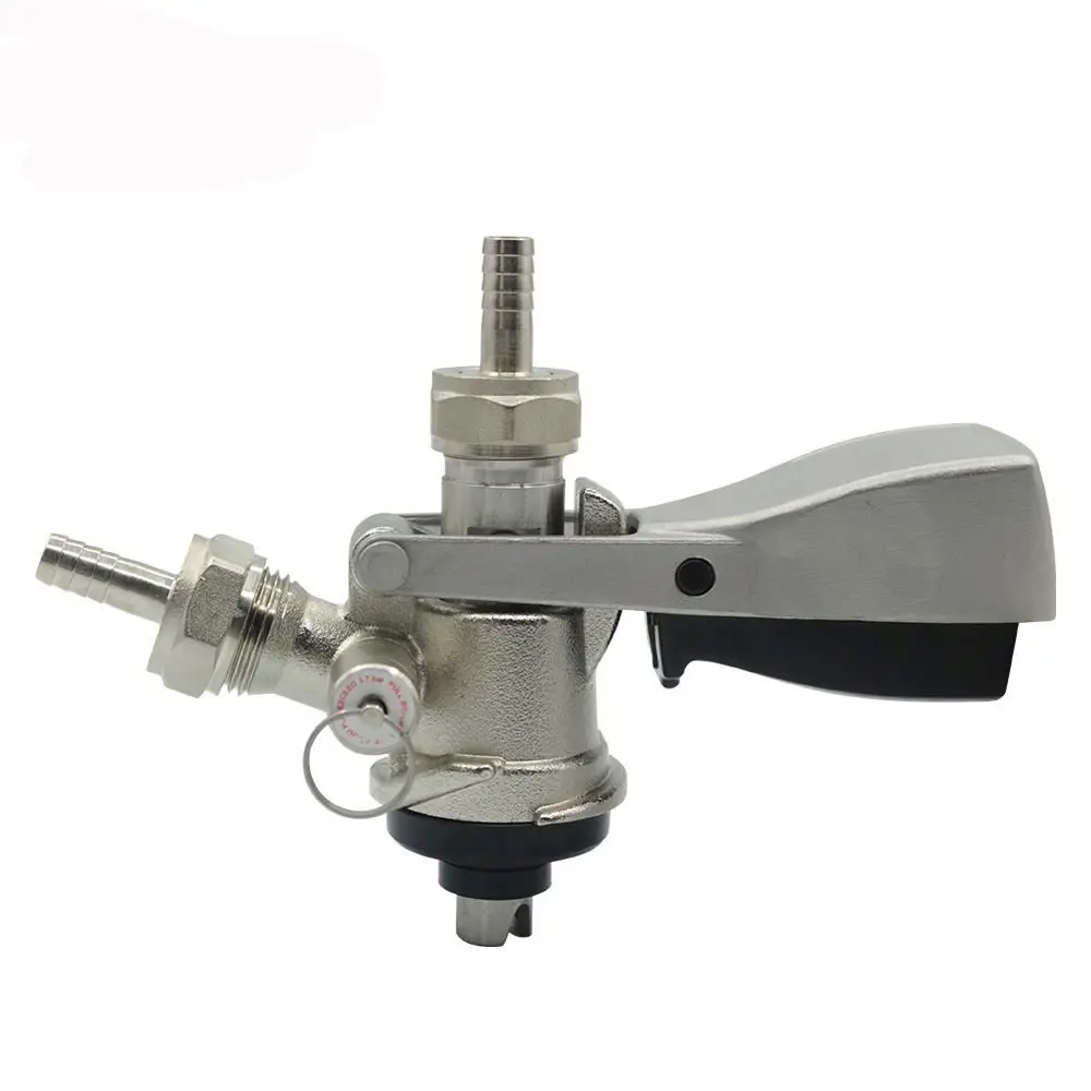 Hot sale Brass chrome plated S system bucket keg coupler with relief valve