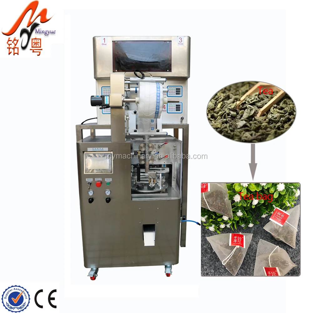Multi-Function Small Sachets Filling Automatic Pyramidal tea Leaves bags packing machine for triangle tea packaging machine