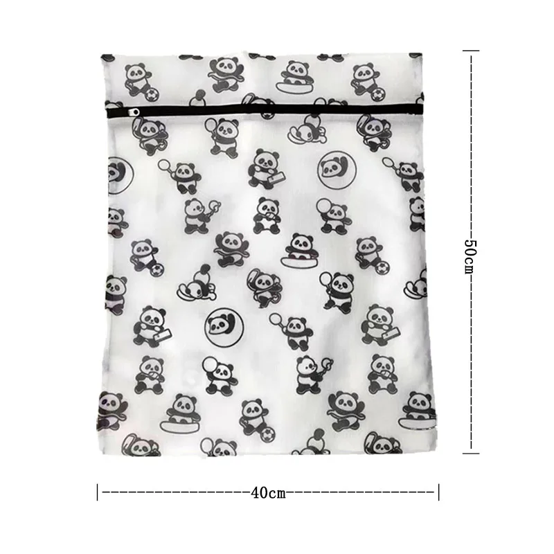 Сетчатый мешок для белья с рисунком панды пластиковый материал путешествий индивидуальным логотипом