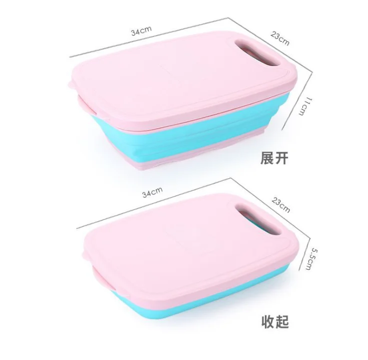 Nine-piece multifunctional folding cutting board, folding filter basket, fruit basket, sink, kitchen set
