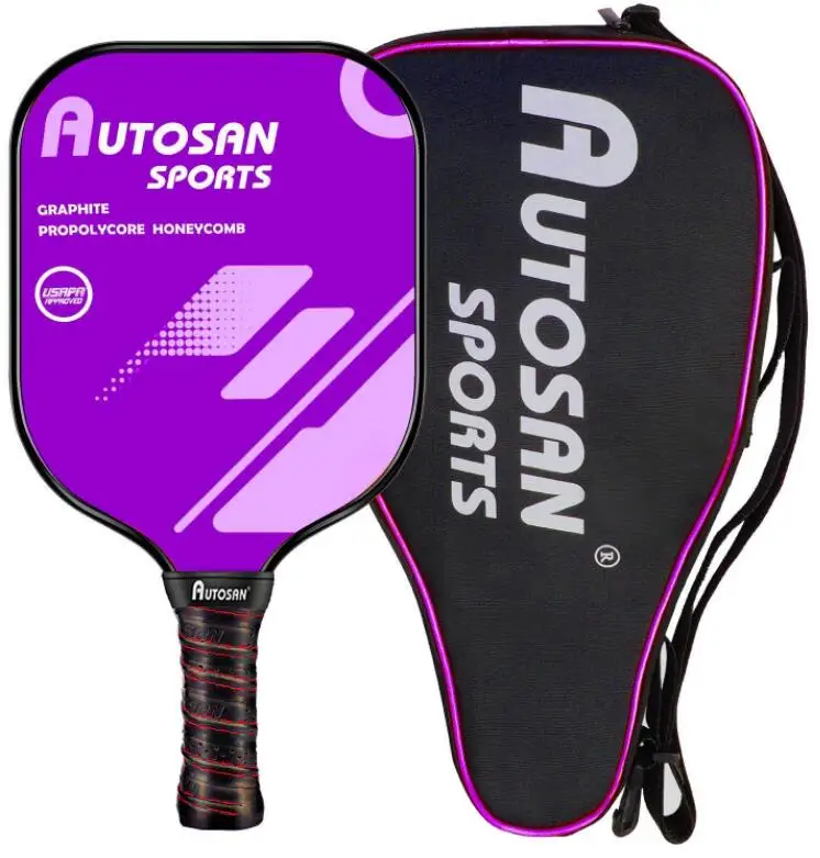 Top Glass /Carbon /Graphite and PP/ Aluminum / Polymer/Honeycomb  pickleball paddle