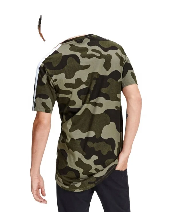  Оптовые цены Мужская камуфляжная Спортивная футболка хорошего качества на заказ