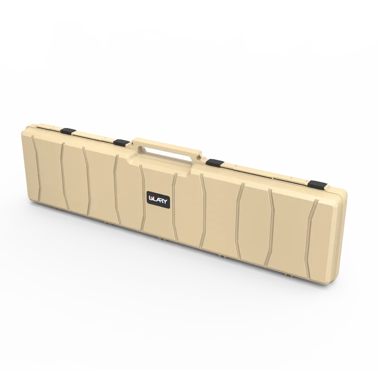 GLARY hard plastic gun box case security lightweight hunting case box for gun with foam IP65 waterproof long gun box case