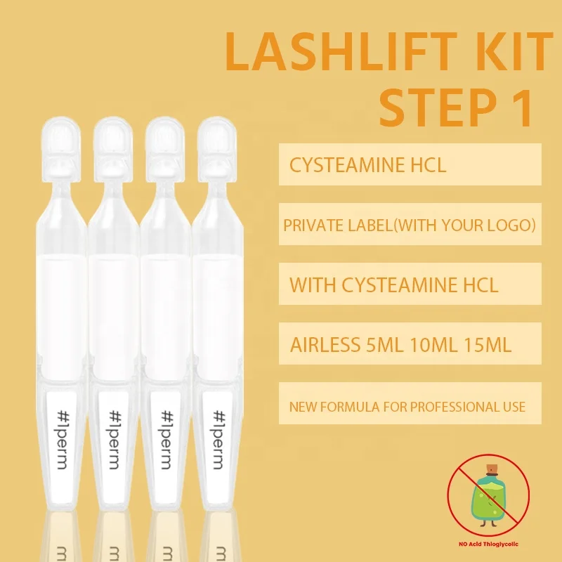 Fast Perming kit 5-8min CYSTEAMINE formula Vegan diy eyelash lift kit lifting brow perm lashlift eyelash Odor Free Lash Lift kit