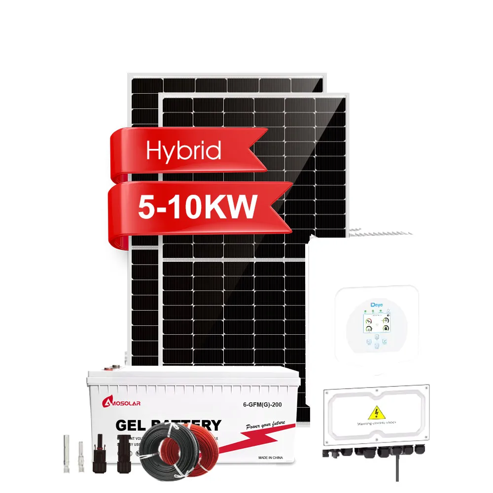 Гибридная солнечная система Growatt 5 кВт 10 15 20 30 хранения энергии для домашнего использования