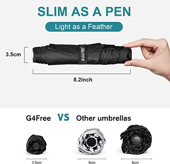 Factory Wholesale promotional advertising umbrella gifts and UV protection black glue sunshade folding portable umbrella