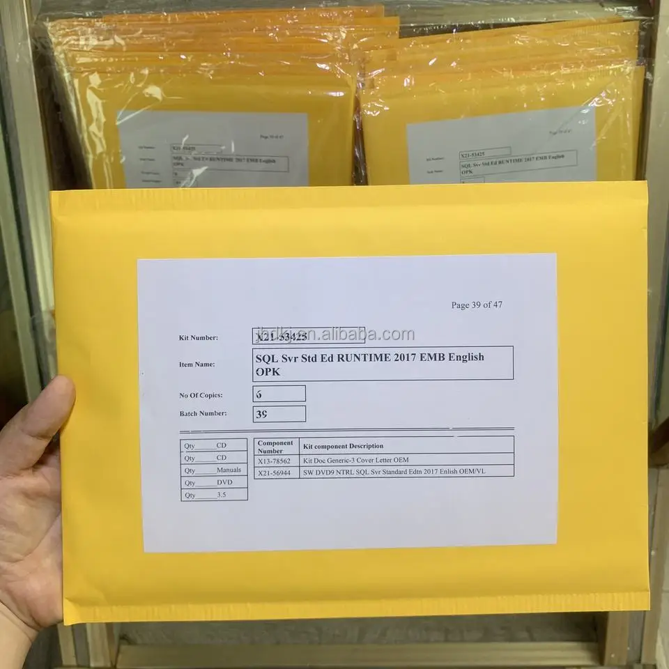 Оригинальный стандартный dvd oem-пакет для Microsoft Windows sqserver 2022 модель sever
