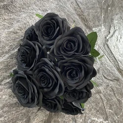 Fully Stocked Centerpiece Flower Red Artificial Flowers Flower Heads 10 Big Roses