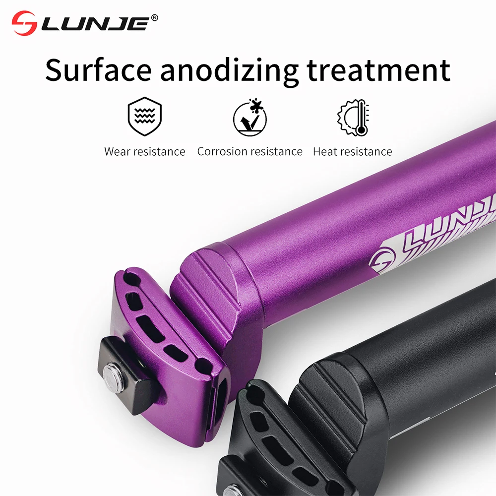 LUNJE L=400mm Mountain Bike Seatpost/Road Bicycle Seat Lever Mtb Tube 25.4/27.2/28.6/30.4/30.9/31.6 Mm Tranzx Dropper Seatpost