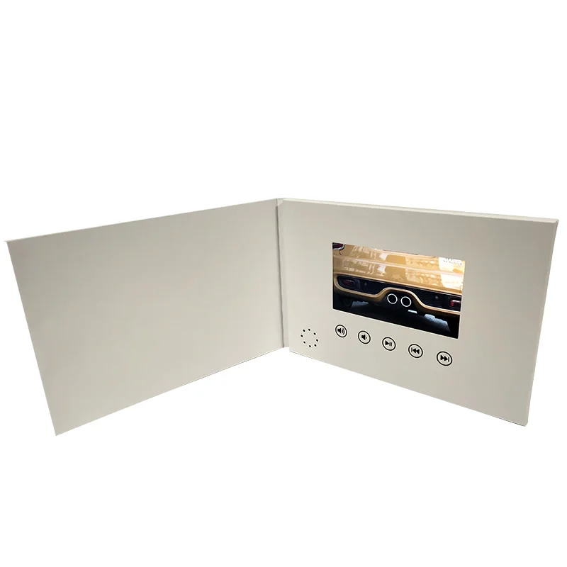4.5 inch Digital Brochure LCD Video Player greeting cards Lcd business cards video books video cards with customized print