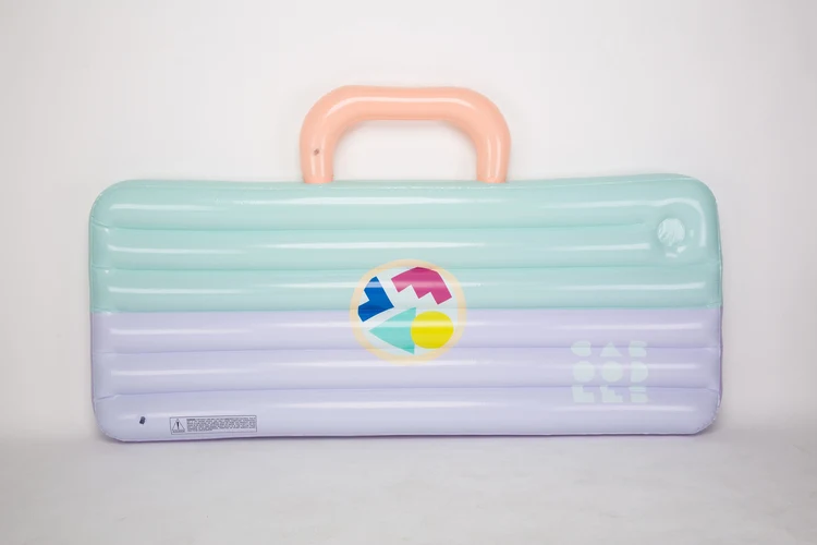 High Quality PVC Pool Float Inflatable Island Floating Lounge With Cupholders Inflatable Pool Lounge Pool Raft