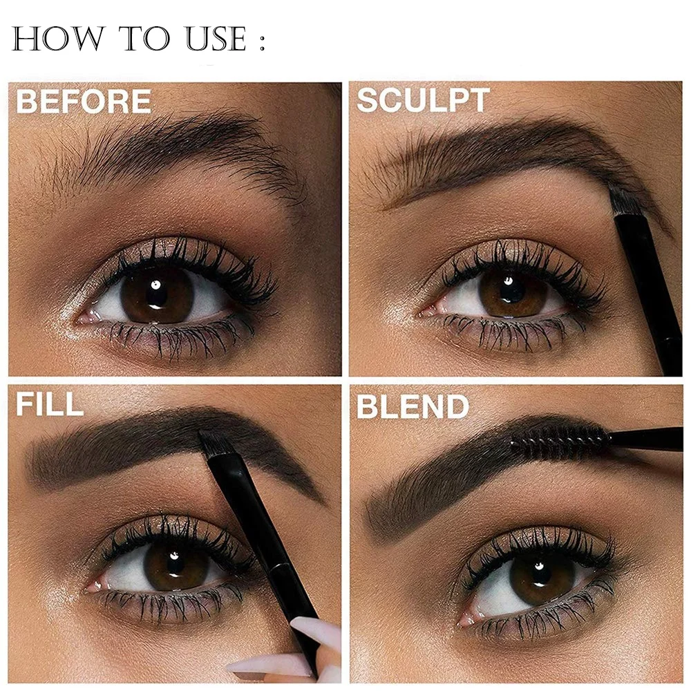 
Long Lasting Waterproof Eyebrow Pomade Gel,Eyebrows Enhancers Smooth Eye Brow Makeup 