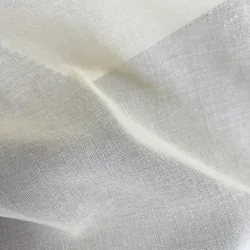 Solid Tulle Plain Dyed 60GSM 100%Cotton Gauze Fabric For Clothes