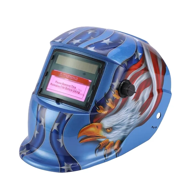 Decal headwear automatic dimming welding helmet can be customized argon arc welding cap strong light protection eyes
