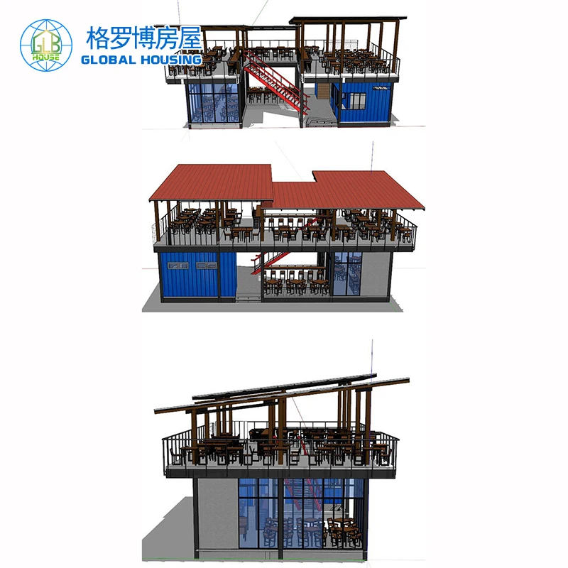 Luxury prefab tiny 20 40 feet fully furnished used shipping green house modular container home