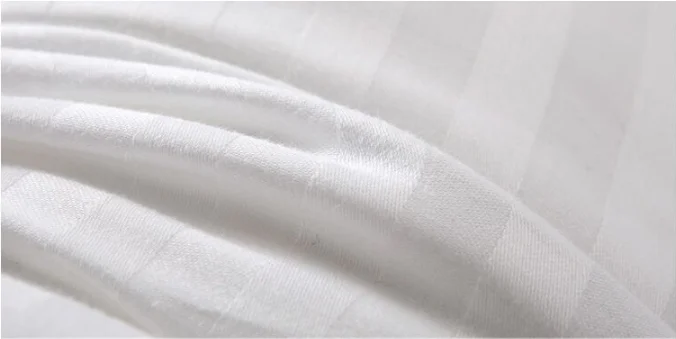stripe jacquard fabric cotton neck pillow fashion soft pillow Hot Sale Luxury White Goose Down Standard Feather Pillow