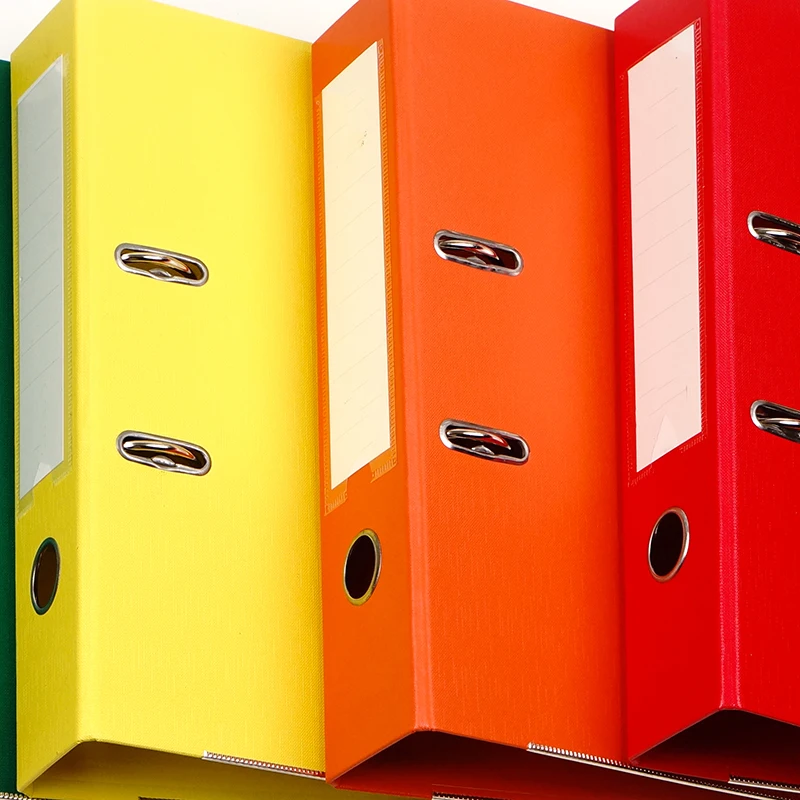 High Quality Good Price Office Files Organizing Storage FC Size 2.5mm 3inch Clip Pp Rigid Cardboard Lever Arch File Folder