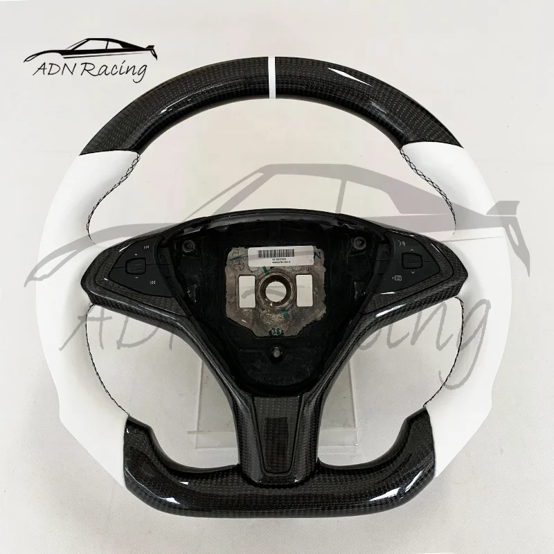 For TESLA Model S & Model X Custom Carbon Fiber Steering Wheel