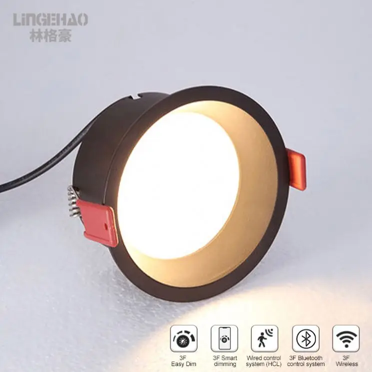 Direct Sales Led Round Ip65 Decorations GU10/MR16 ceiling Lights Cob Hotel Recessed Downlight FIXTURE