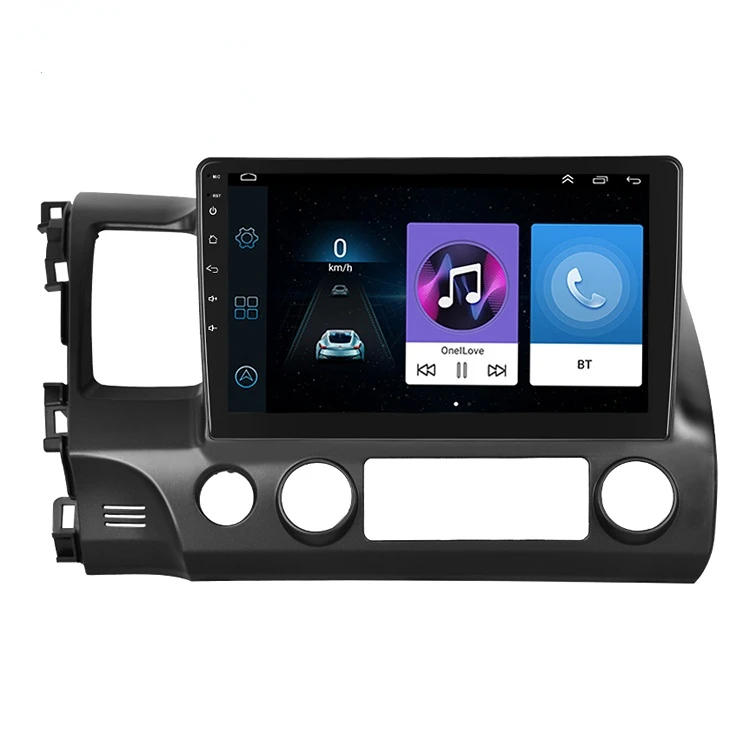10.1' Android 10.1 Car Radio HD Car Video Player GPS Navigation WIFI BT FM Audio For Honda Civic 2006-2011