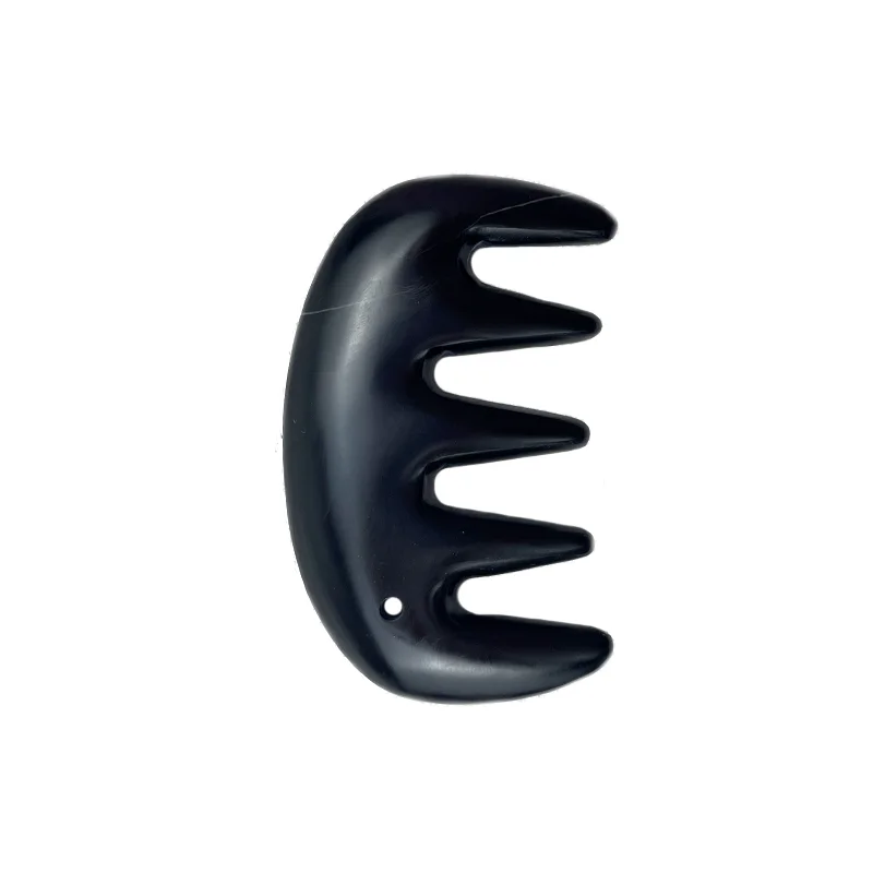 Head Massager Scalp Massage Tools Jade Massage Comb Natural Bian Stone Gua Sha Comb Hair Smoothing Beauty Health Care Treatment