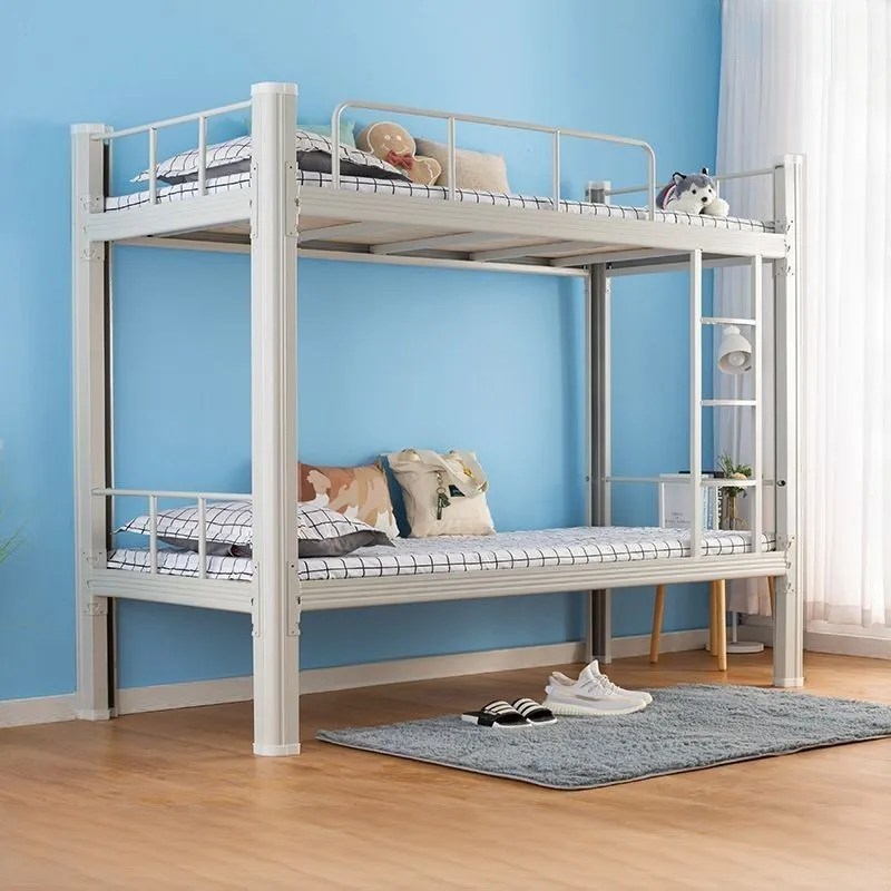 Multifunction Steel Dormitory Bed Frame Queen For Adult Bespoke Metal Double Decker Bunk Bed
