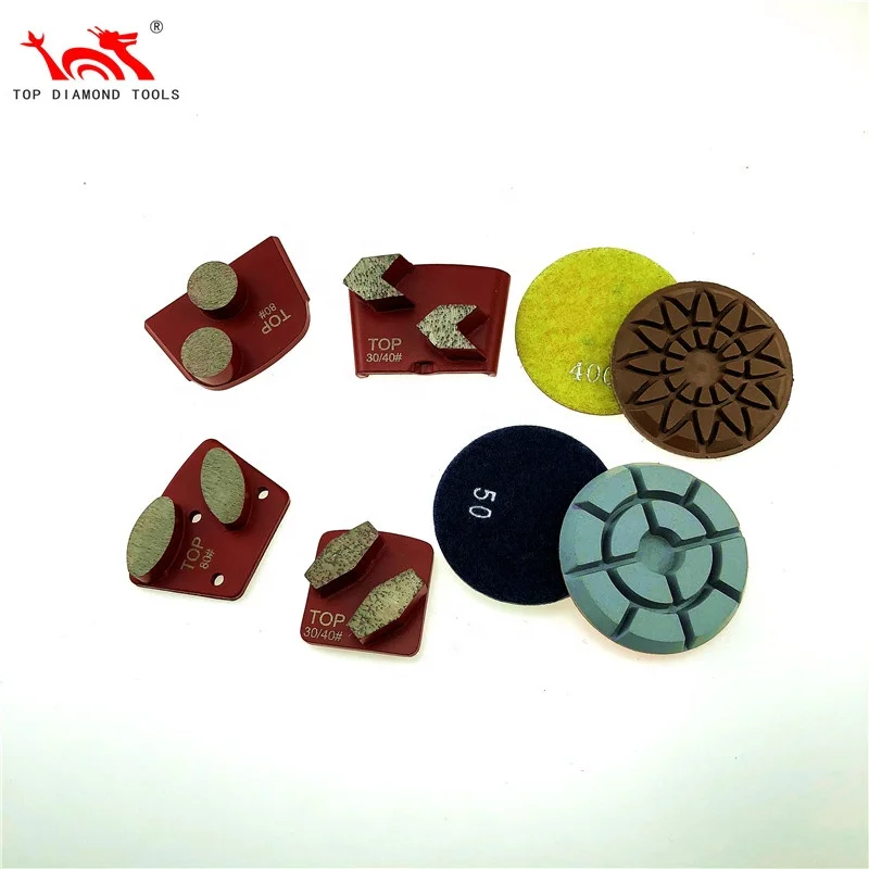 Diameter 3 inch or 4 inch Resin Diamond Polishing Pads For Wet Or Dry Polishing Concrete Terrazzo Stone Floor