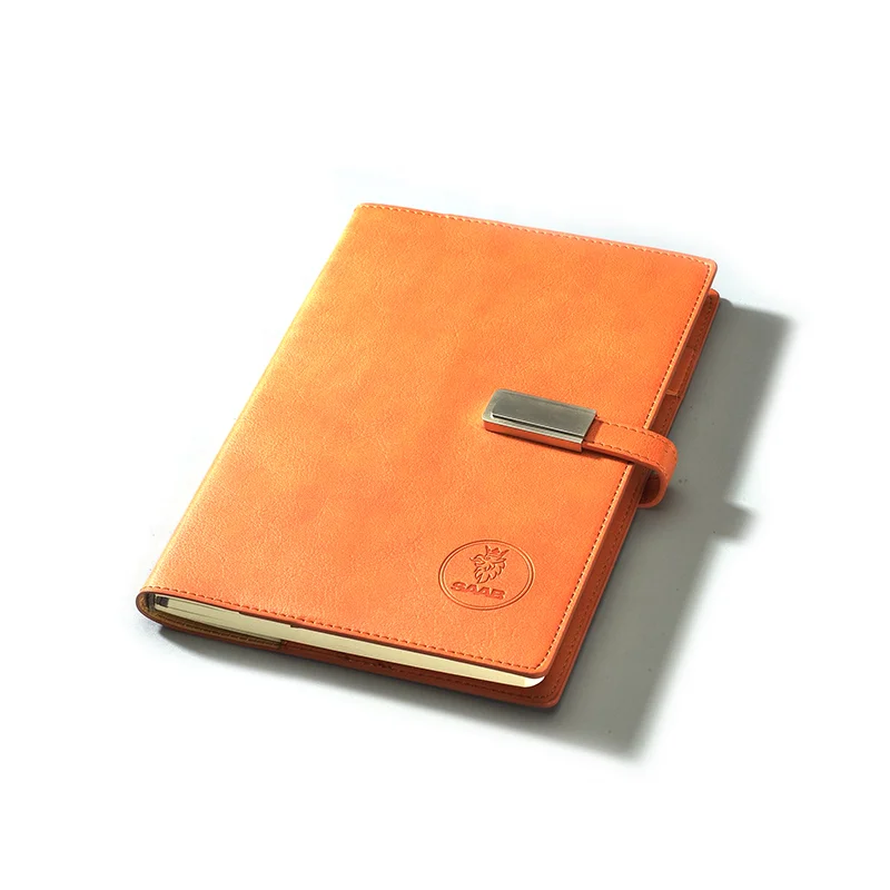 
Gifts built-in pen set planner a5 6 ring smart adapter usb memory charging pu leather designs diary power bank notebook binder 