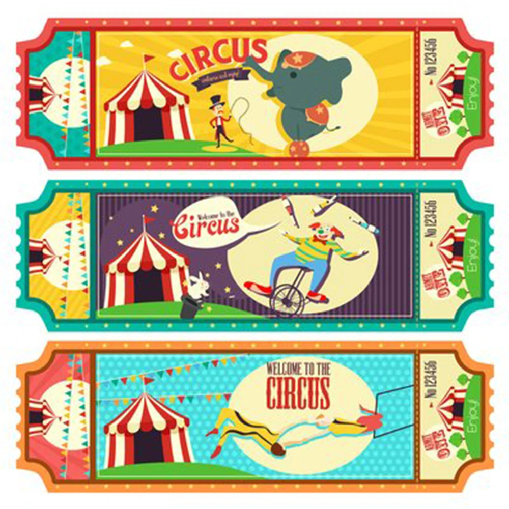 Customised paper ticket printing service for film tickets/concerts/circuses/zoos/Halloween/museums/attractions