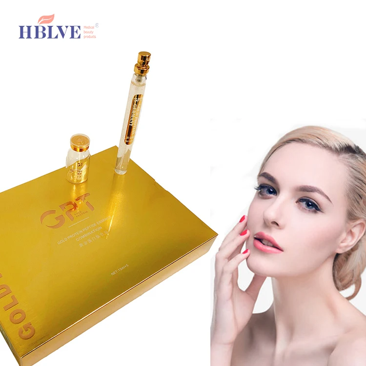 Good quality Facial Collagen Absorbable Gold Protein Peptide Line Carving Serum Thread