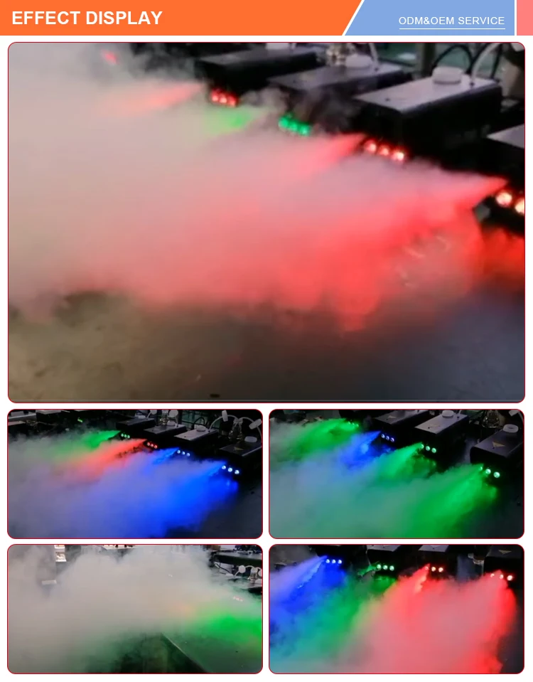 Portable  Remote Control Or Wire Control Led Stage Wedding 500W Smoke Machine