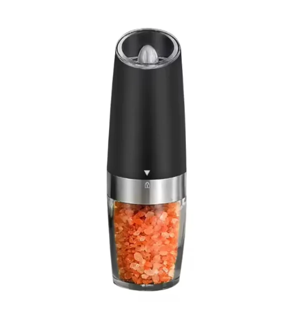 Hot Selling Gravity Electric Pepper and Salt Grinder Set, Stainless Steel Sea & Spice Shakers with Adjustable Coarse Mills