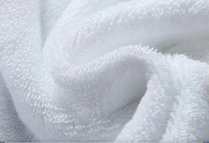 Hotel Linen Custom Terry White Cotton Plain Woven Bath Towel Hand Towel