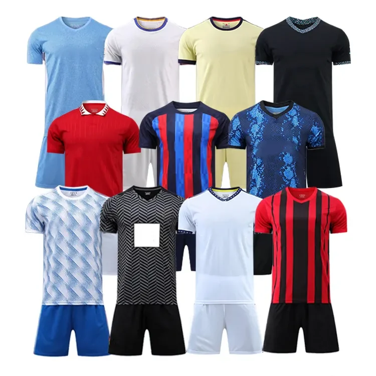 Custom OEM Soccer Wear Design Club Team Name Football Set Football Shirts Thailand Football jersey Sublimated Soccer Jerseys