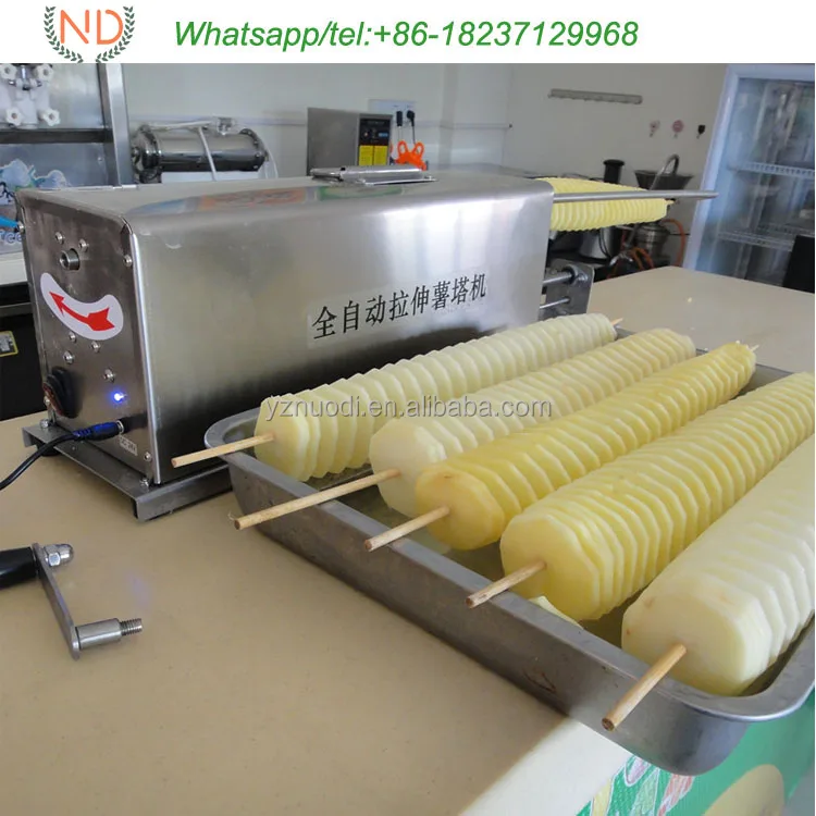 electric spiral potato cutter sweet potato slicer tornado spiral potato slicing machine
