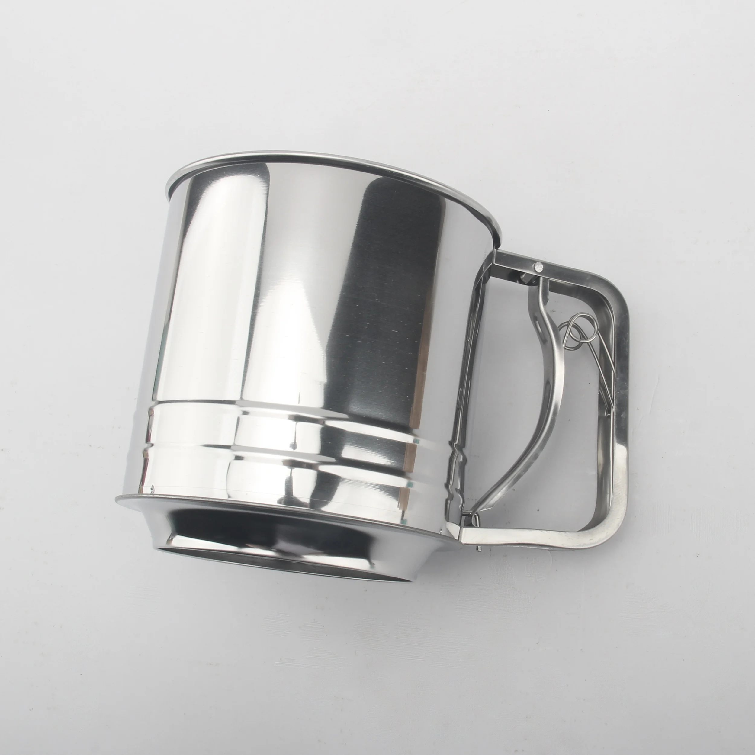 High Quality Sugar Flour Sieve 5 Cup Sifter Stainless Steel Large Sifter Flour Cup