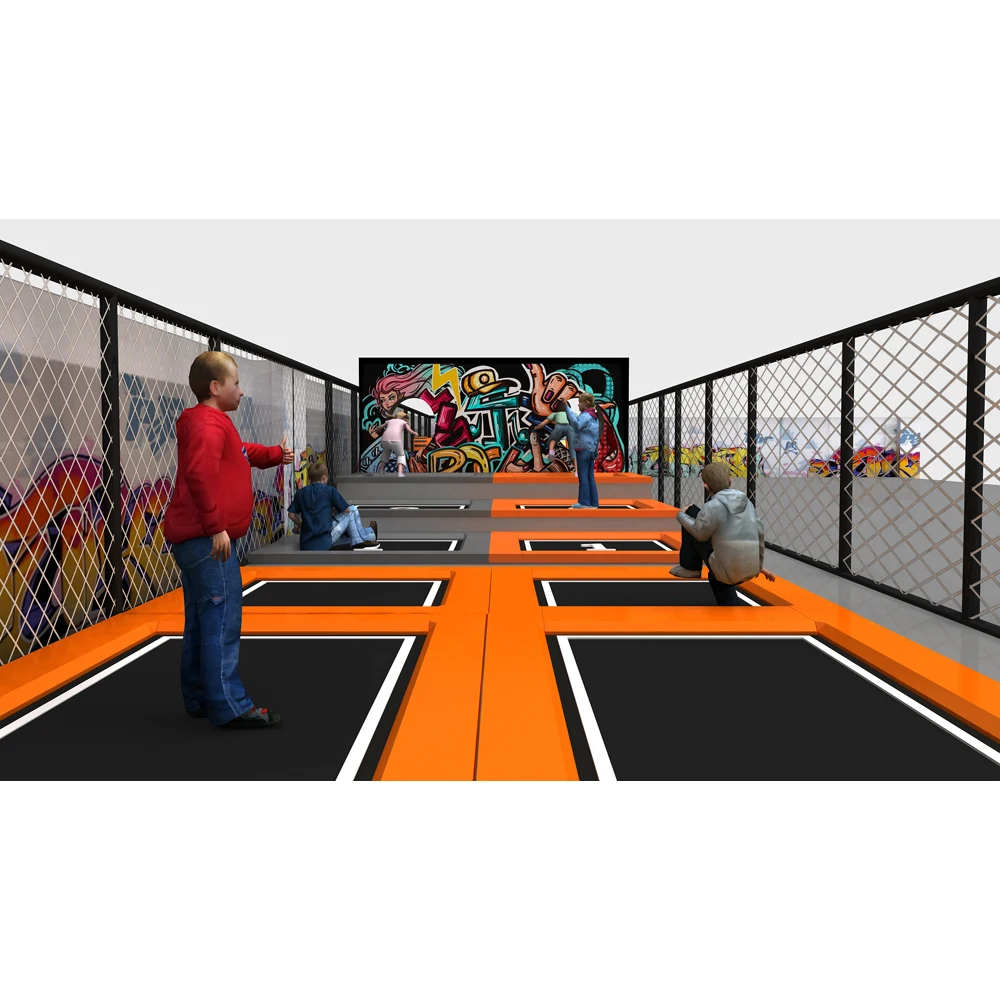 adult commercial inside net large kids indoor trampoline park game