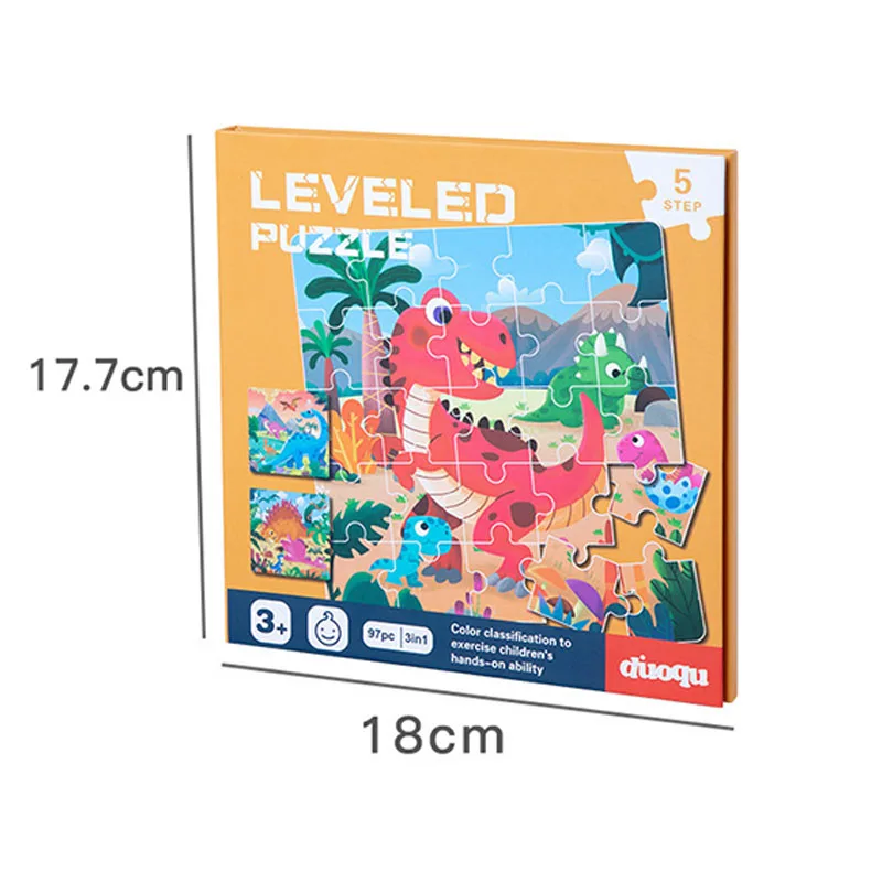 Customized 3-in-1 Magnet 3D Puzzle Book Unisex Montessori Educational Learning Jigsaw Toy Kit Paper Jouet Enfant Kids Boys Girls