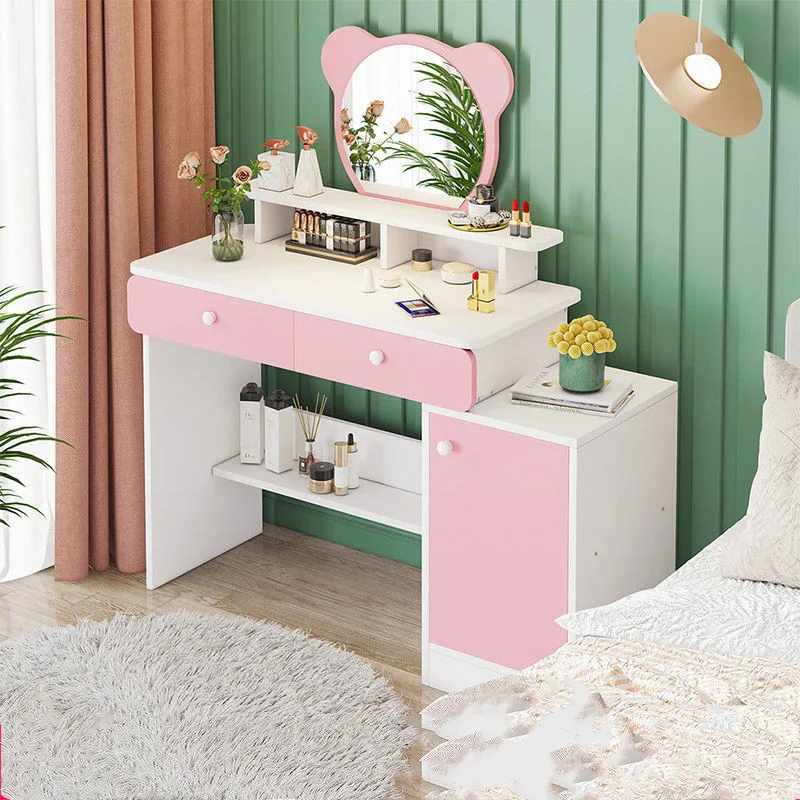 
make up dresser pink wooden lovely girls vanity dresser mirror with lights mirror dresser furniture bedroom 