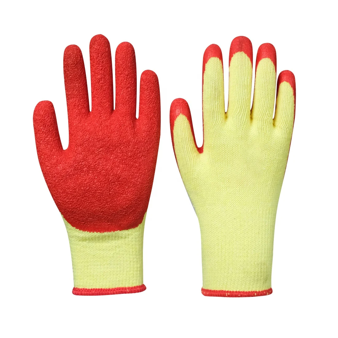 High Quality Safety Work Gloves Waterproof Work Latex Coated Nylon Gloves