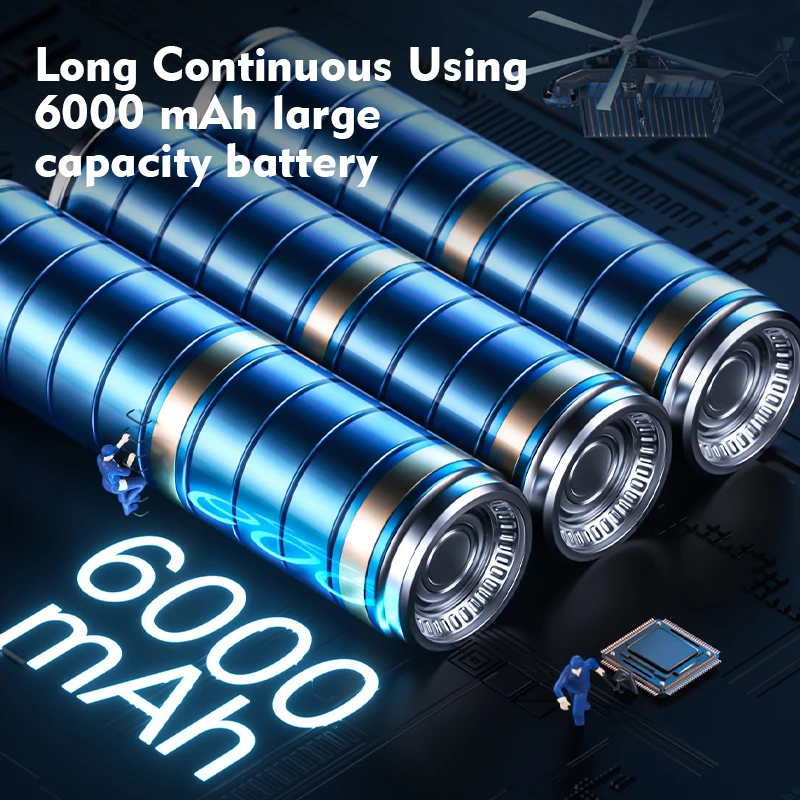 
Licheer Tire Inflators MINI Portable Car Motorcycle Bicycle Air Pump 6000mAh Battery Powered Operated Car Tyre Inflators 