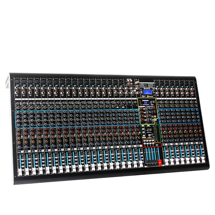 Depusheng DX32C Professional Hot Sale 32 Channel Built-in 99 Types of Digital Effects Music Mixer Audio