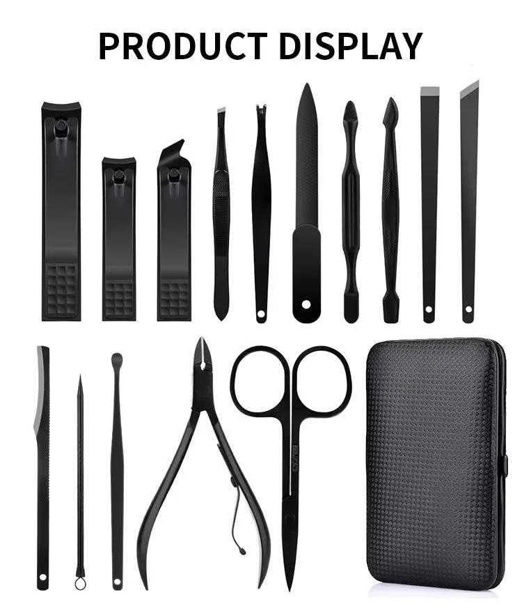 Professional Mini Nail Care Salon Set Beauty Tools Pedicure Scissors Cutter Kit Box Packaging Manicure File Pedicure File