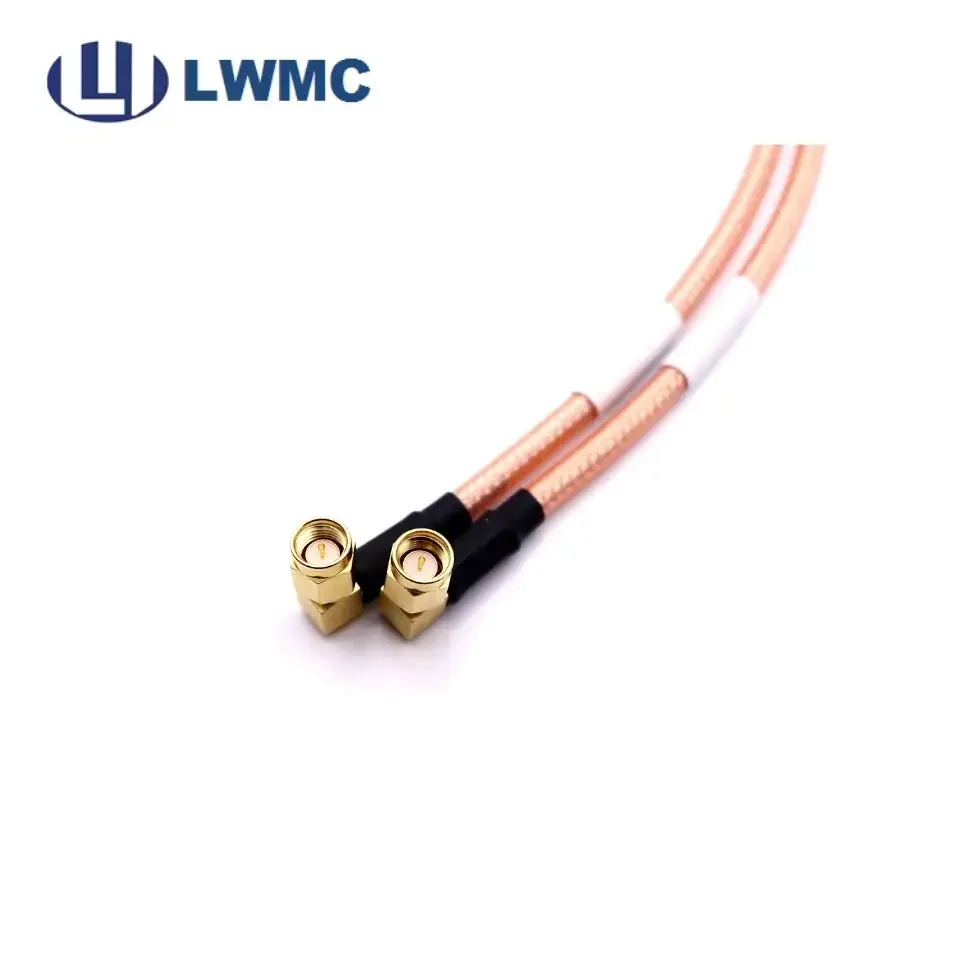 Best Price RF Coaxial Cable Assembly MCX R/A male to SMB R/A female crimp for RG 316D cable