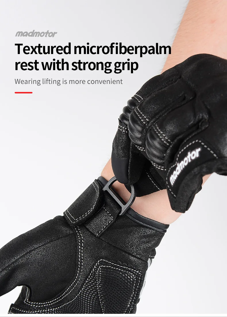 Wholesale Top selling Motorbike Gloves Unisex Full Finger Hard Knuckle Anti-slip Durable motor gloves motorcycle full finger