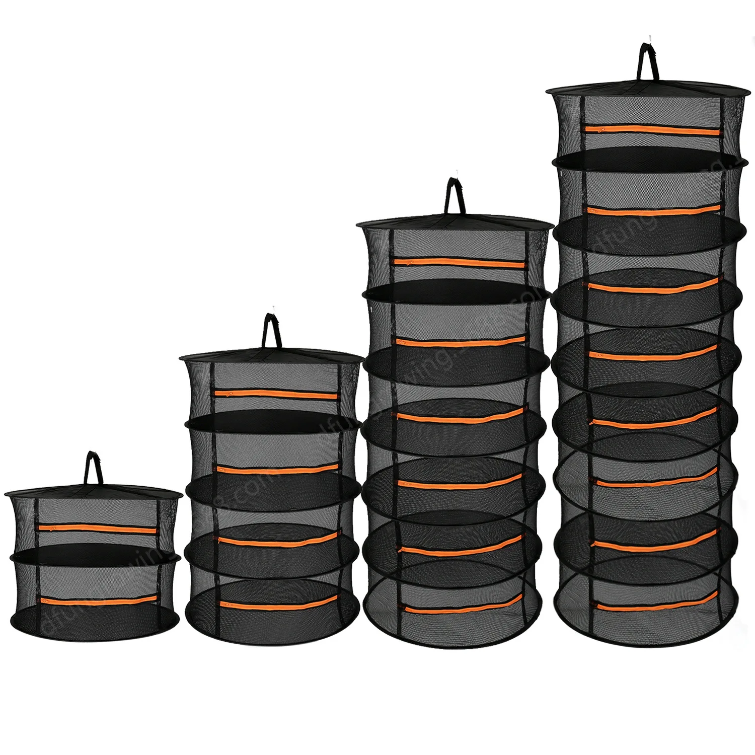 8 Layer Mesh dry net Hanging Herb Drying Rack Dry Net with Zippers with S Hang Buckle and Storage bag