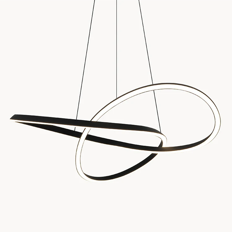 Vintage luxury ceiling aluminum acrylic brass led pendant light