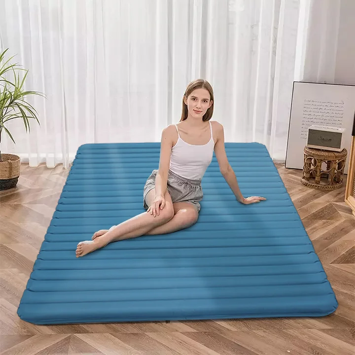 Inflatable Portable Memory foam Camping Floor Sleep Cot Mattress Folding Bed For Outdoor Home Guest kids